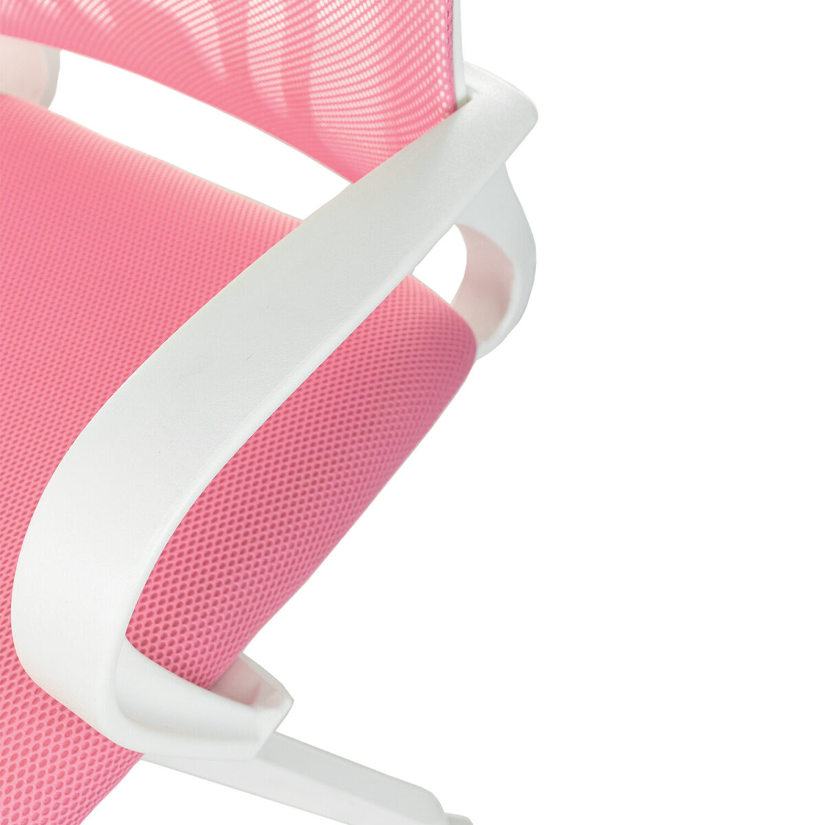 Кресло BRABIX "Fly MG-396W", с подлокотниками, пластик белый, сетка, розовое, 533008 — изображение 7