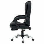 Кресло офисное CROMEX (КРОМЕКС) "Lounge MS-007", подножка, 6 массажных модулей, экокожа, черное, 532960 — изображение 9