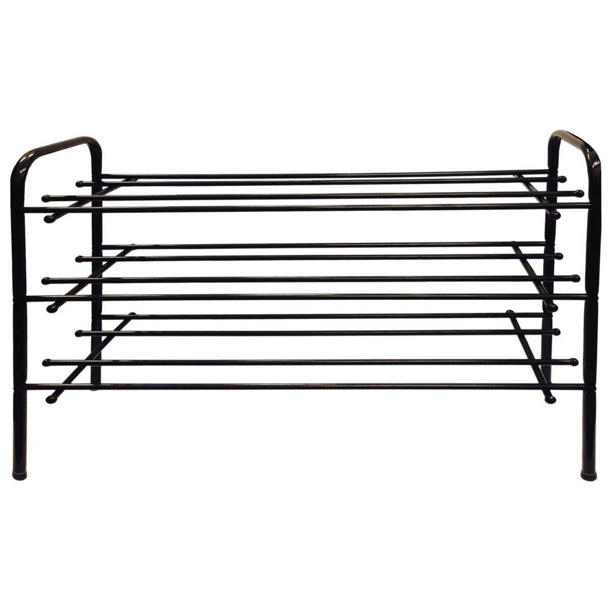 Полка для обуви ПО-3/70, 700х265х540 мм, 3 полки, металл чёрный — изображение 1