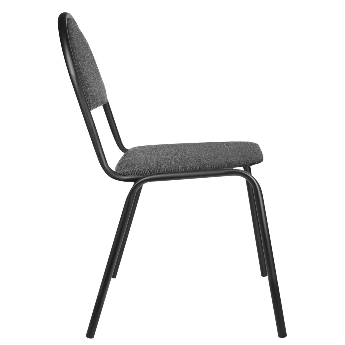 Стул для посетителей "Серна", черный каркас, ткань серая, СМ 7/22 Т-08 — изображение 3