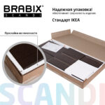Стол письменный/компьютерный BRABIX "Scandi CD-017", 900х450х750 мм, 2 ящика, венге, 641896, ЦБ013706-3 — изображение 24