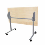 Стол складной "Эверест", 1200х600х760 мм, серый каркас, ЛДСП клен — изображение 2