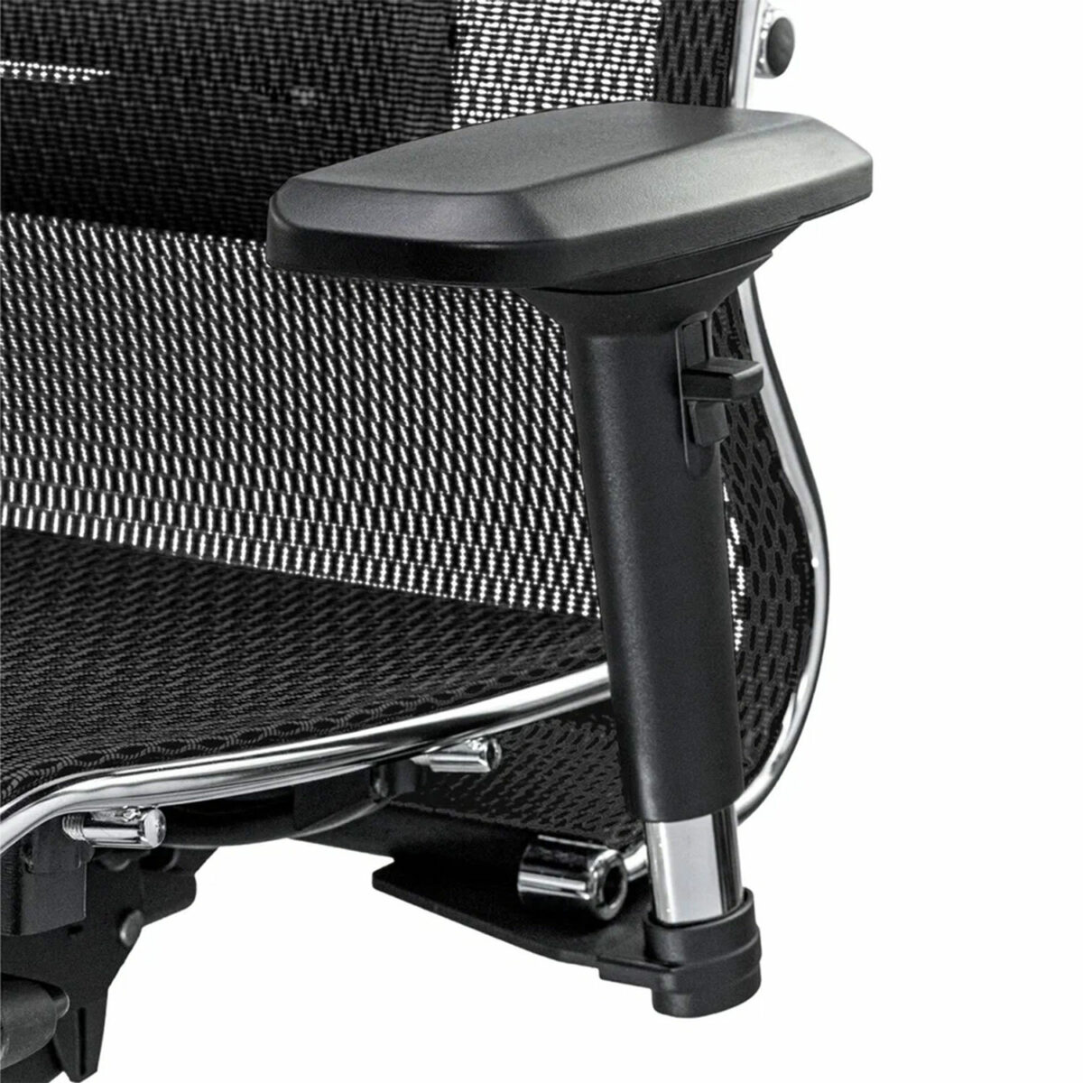 Кресло офисное МЕТТА "SAMURAI" S-3, с подголовником, сверхпрочная ткань-сетка, черное — изображение 10