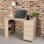 Стол письменный/компьютерный BRABIX "Scandi CD-016", 1100х500х750 мм, 4 ящика, дуб сонома, 641892, ЦБ013707-2 — изображение 2