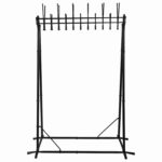 Вешалка напольная "Алла", 1,82 м, 22 крючка, металл, черная — изображение 4