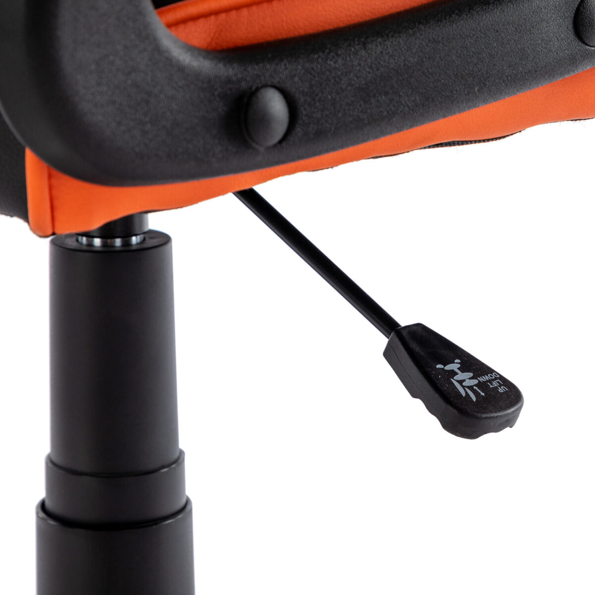 Кресло компьютерное BRABIX "Shark GM-203", экокожа, черное/оранжевое, 532513 — изображение 9