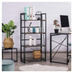 Стеллаж на металлокаркасе "BRABIX LOFT SH-001", 600х300х1250 мм, складной, цвет морёный дуб, 641228 — изображение 13