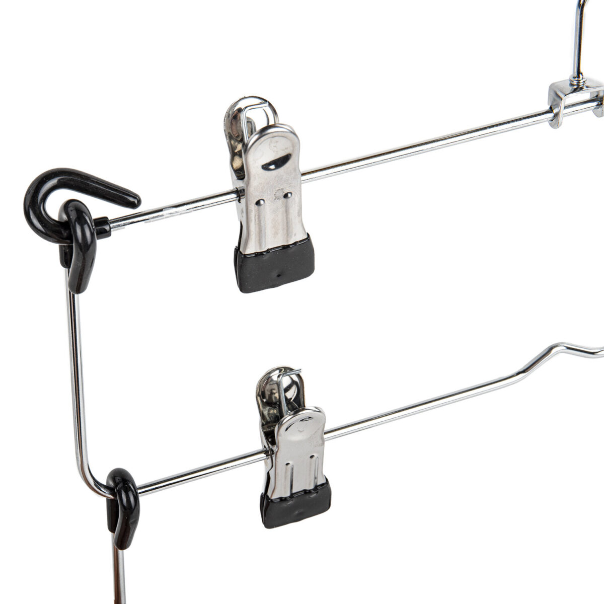 Вешалка-плечики качели, 4 секции, металлическая, с клипсами для юбок и брюк, BRABIX, 607472 — изображение 6