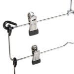 Вешалка-плечики качели, 4 секции, металлическая, с клипсами для юбок и брюк, BRABIX, 607472 — изображение 6