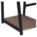 Стол на металлокаркасе BRABIX "LOFT CD-006", 1200х500х730 мм, 2 полки, цвет морёный дуб, 641224 — изображение 9