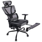 Кресло BRABIX PREMIUM "Venom GM-530", подножка, синхромеханизм, экокожа/сетка, черное/серое, 532951 — изображение 8