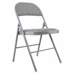 Стул складной BRABIX "Golf Plus CF-003 КОМФОРТ", серый каркас, серая ткань, 532890 — изображение 2