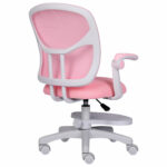 Кресло детское с подставкой для ног BRABIX "Toy MG-205", сетка/ткань TW, розовое, 533151 — изображение 5