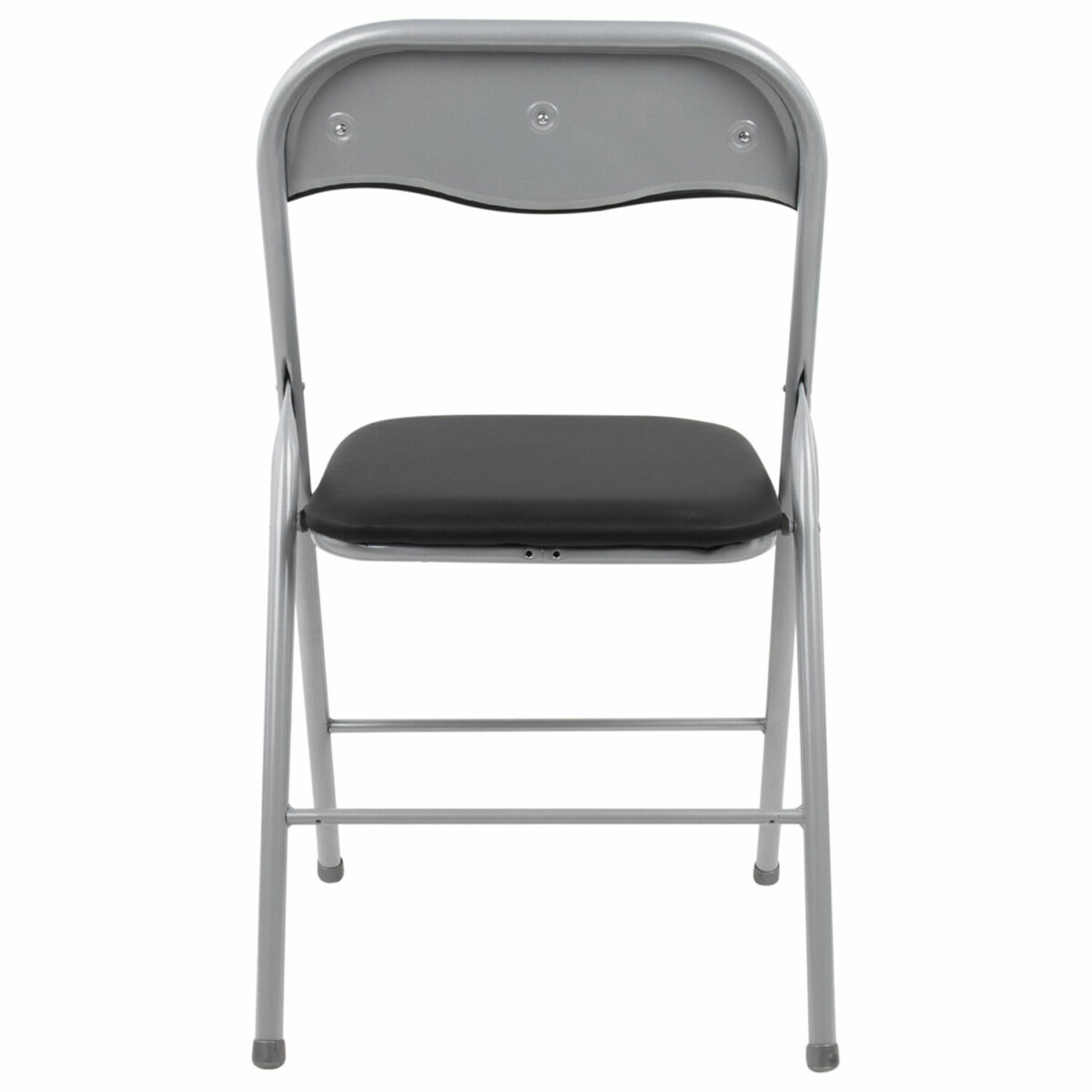 Стул складной BRABIX "Golf CF-007", серебристый каркас, кожзам чёрный, 532891 — изображение 5