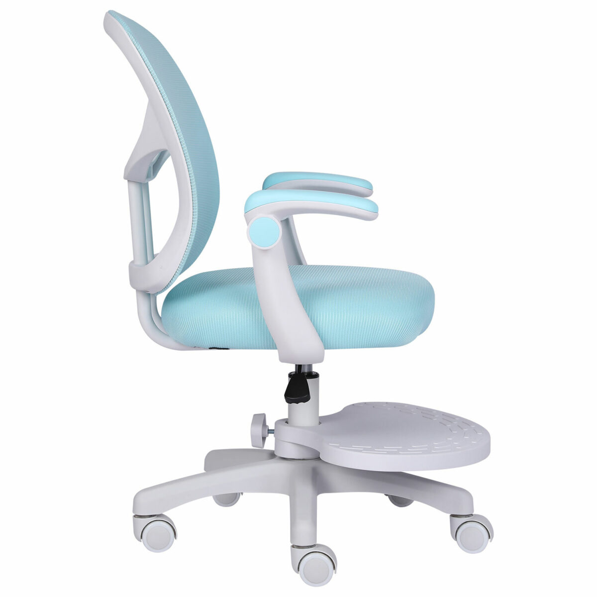 Кресло детское с подставкой для ног BRABIX "Toy MG-205", сетка/ткань TW, голубое, 533152 — изображение 3