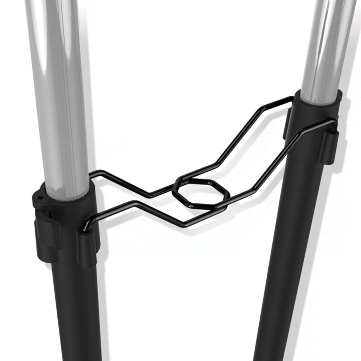 Вешалка для плечиков SHT-WR4150, 1615х860х440 мм, пластик/металл, черная/хром — изображение 4