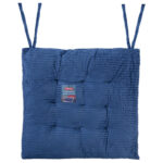 Подушка на стул "ВЕЛЬВЕТ" 38х38 см, полиэстер, синяя, PRIMILA (ПРИМИЛА) CLASSIC, 700505 — изображение 2