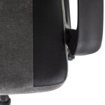 Кресло компьютерное BRABIX "Forcer GM-127", 2 подушки, экокожа/велюр, черное/серое, 533216 — изображение 11