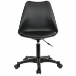 Кресло стул BRABIX "Eames MG-310 PL", пластик черный, экокожа черная, 532927 — изображение 2