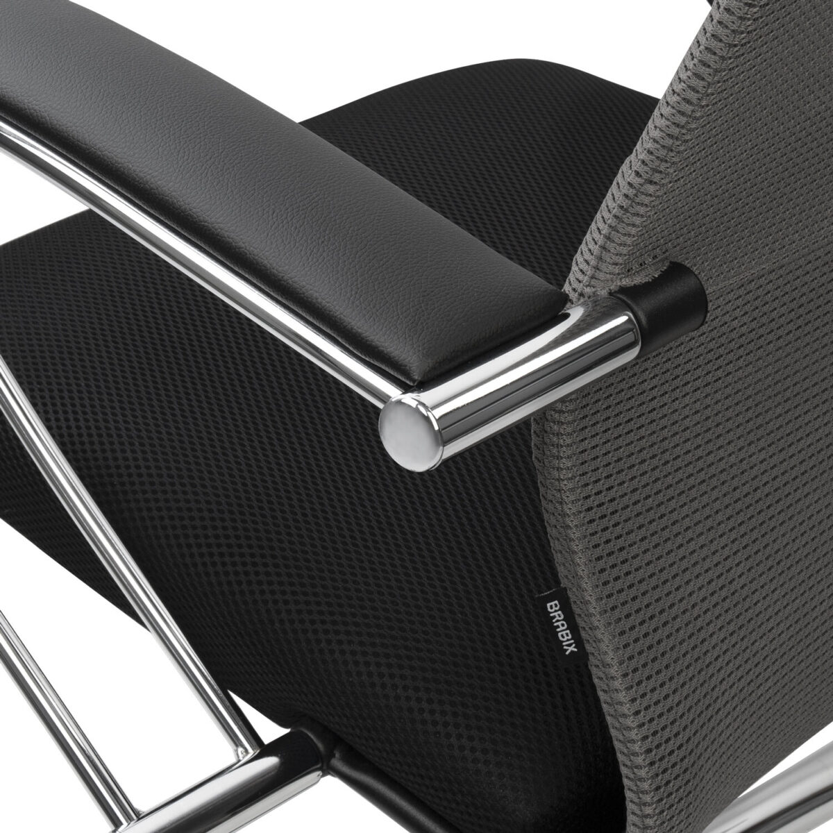 Кресло офисное BRABIX PREMIUM "Ultimate EX-800" хром, плотная двойная сетка Х2, черное/серое, 532912 — изображение 13