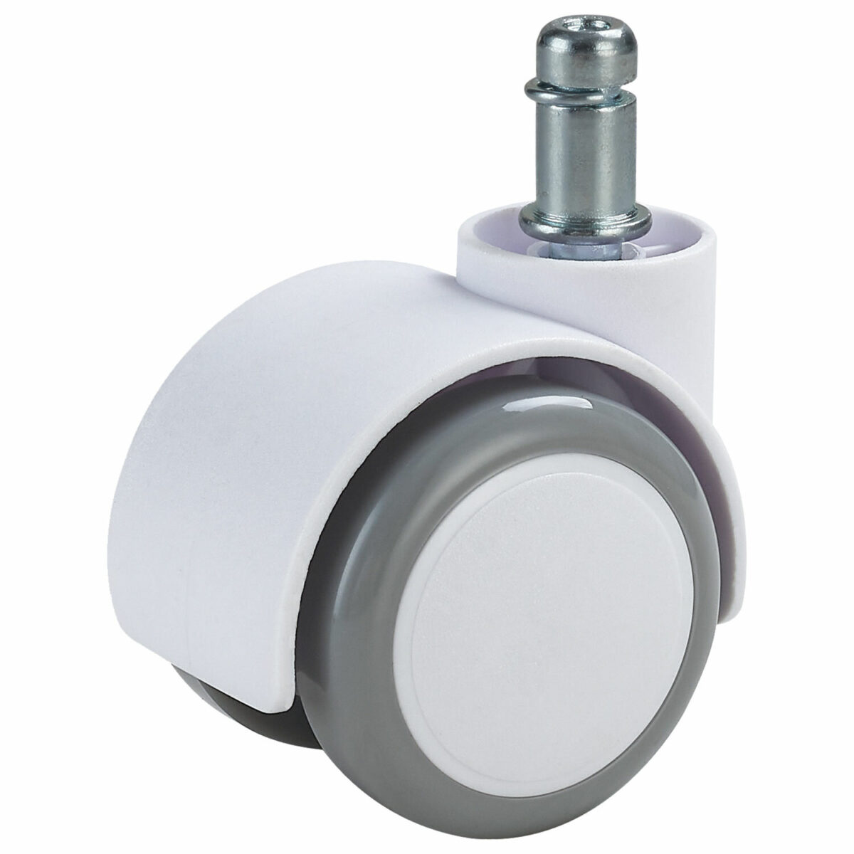 Колеса (ролики) BRABIX для кресла, прорезиненные, SLIM, КОМПЛЕКТ 5 шт., шток d 11 мм, белые, 533086 — изображение 3