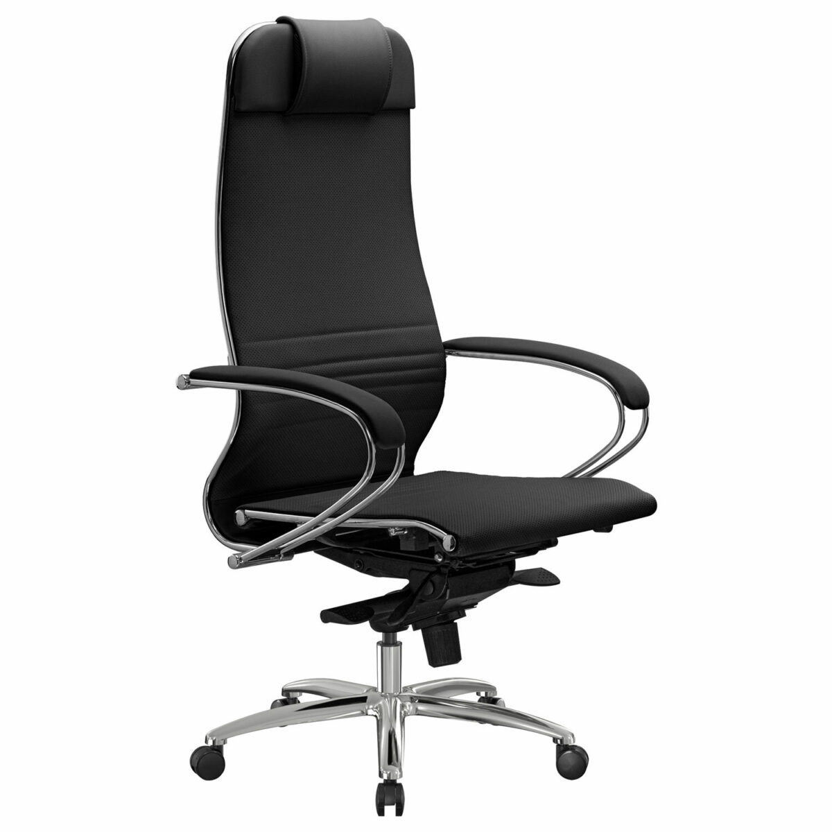 Кресло офисное МЕТТА "SAMURAI" K-1, экокожа, черное — изображение 3