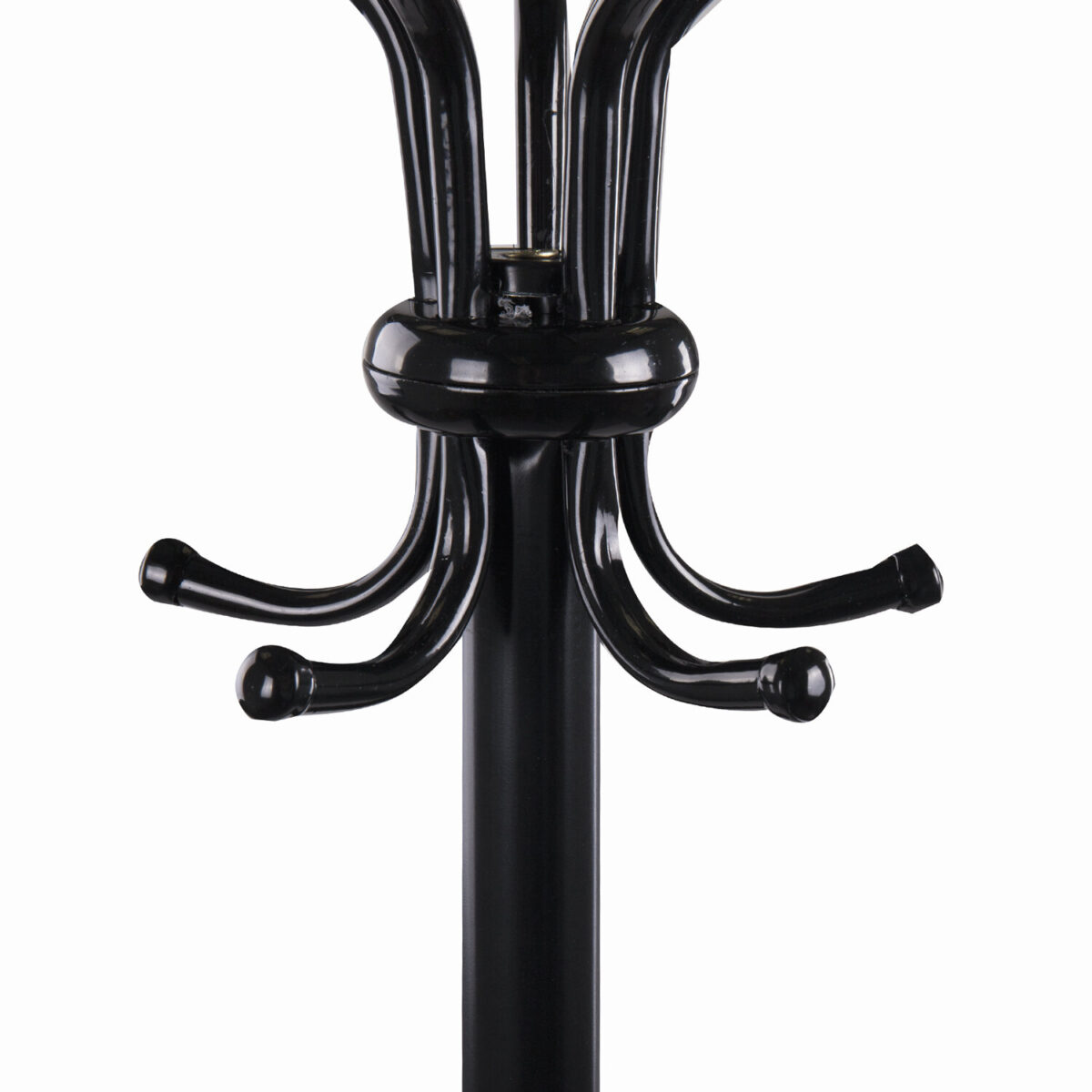 Вешалка-стойка "Ажур-2", 1,89 м, основание 46 см, 5 крючков, металл, черная — изображение 4