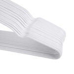 Вешалки-плечики для одежды, размер 48-50, металл, антискользящие, КОМПЛЕКТ 20 шт., белые, BRABIX PREMIUM, 608470 — изображение 6