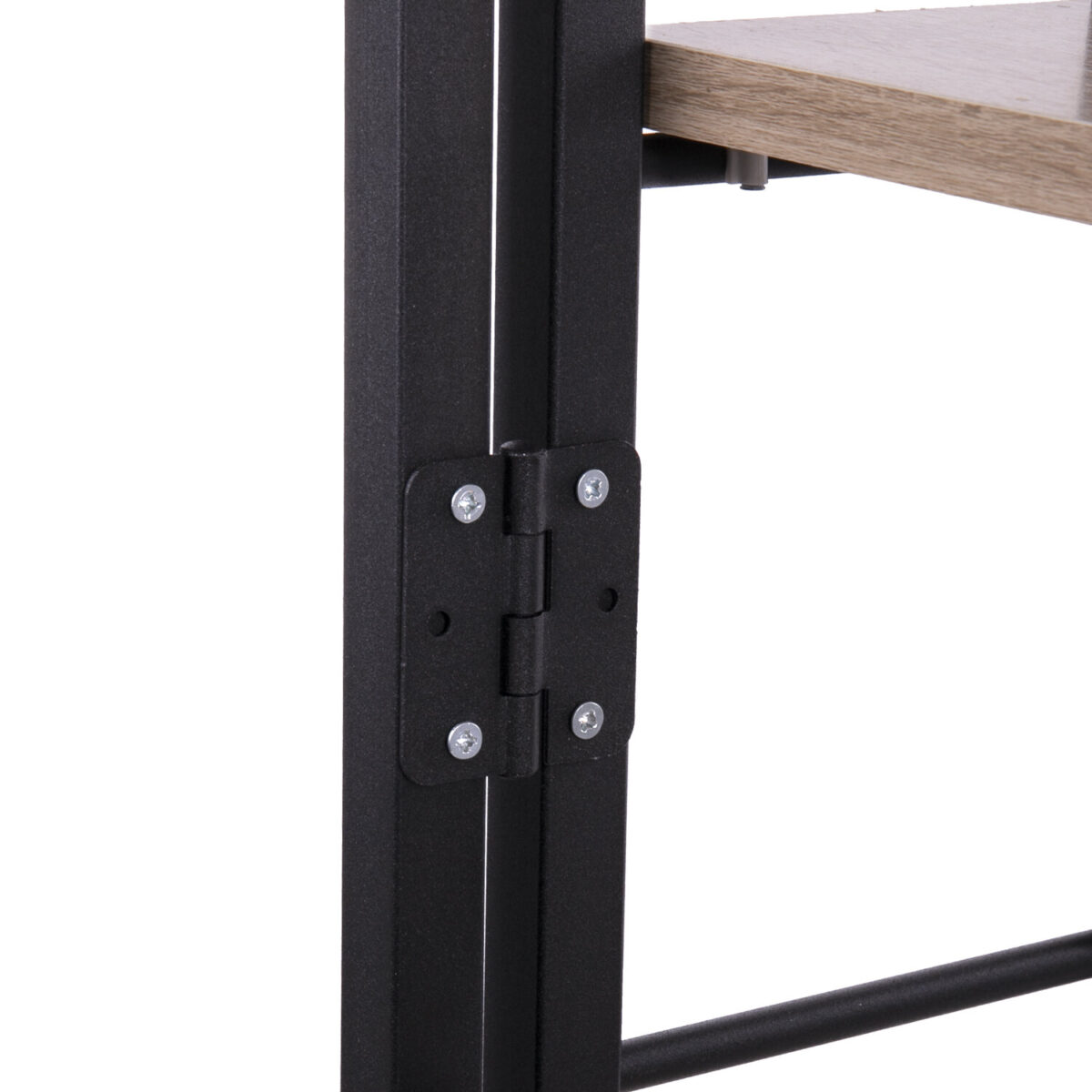 Стеллаж BRABIX "Smart SH-007", 605х295х1193 мм, ЛОФТ, трапеция, складной, металл/ЛДСП дуб, каркас черный, 641872 — изображение 6
