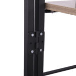 Стеллаж BRABIX "Smart SH-007", 605х295х1193 мм, ЛОФТ, трапеция, складной, металл/ЛДСП дуб, каркас черный, 641872 — изображение 6