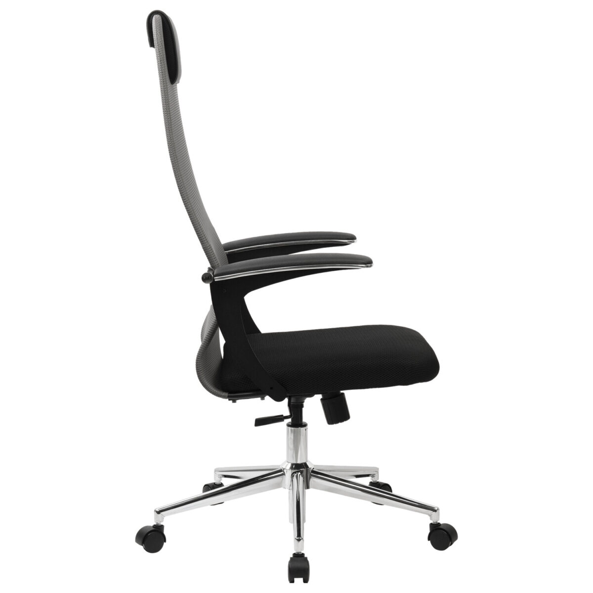 Кресло офисное BRABIX PREMIUM "Ultimate EX-801" хром, плотная двойная сетка Х2, черное/серое, 532918 — изображение 3