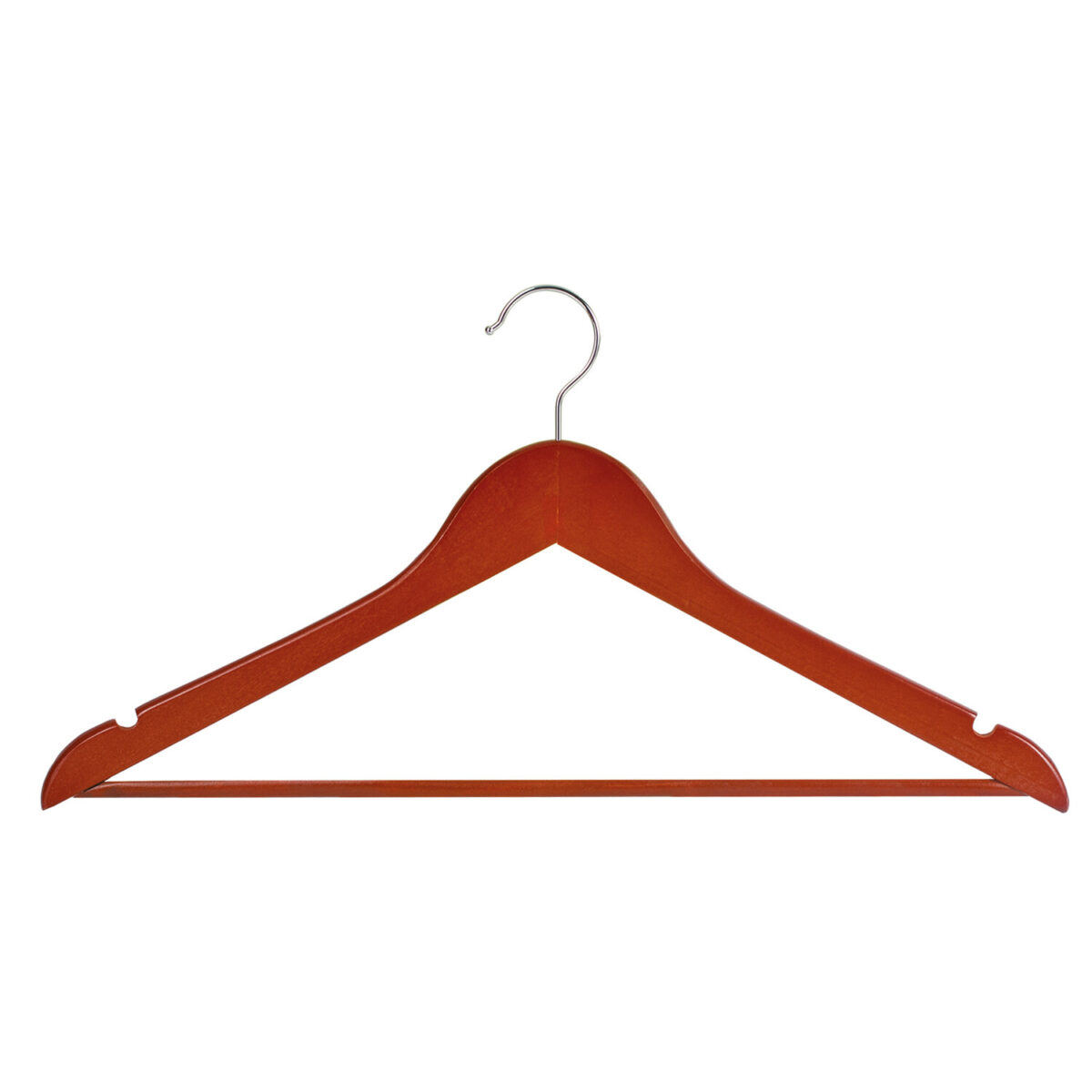 Вешалки-плечики, размер 48-50, КОМПЛЕКТ 5 шт., дерево, перекладина, цвет вишня, BRABIX "Стандарт", 601161 — изображение 6