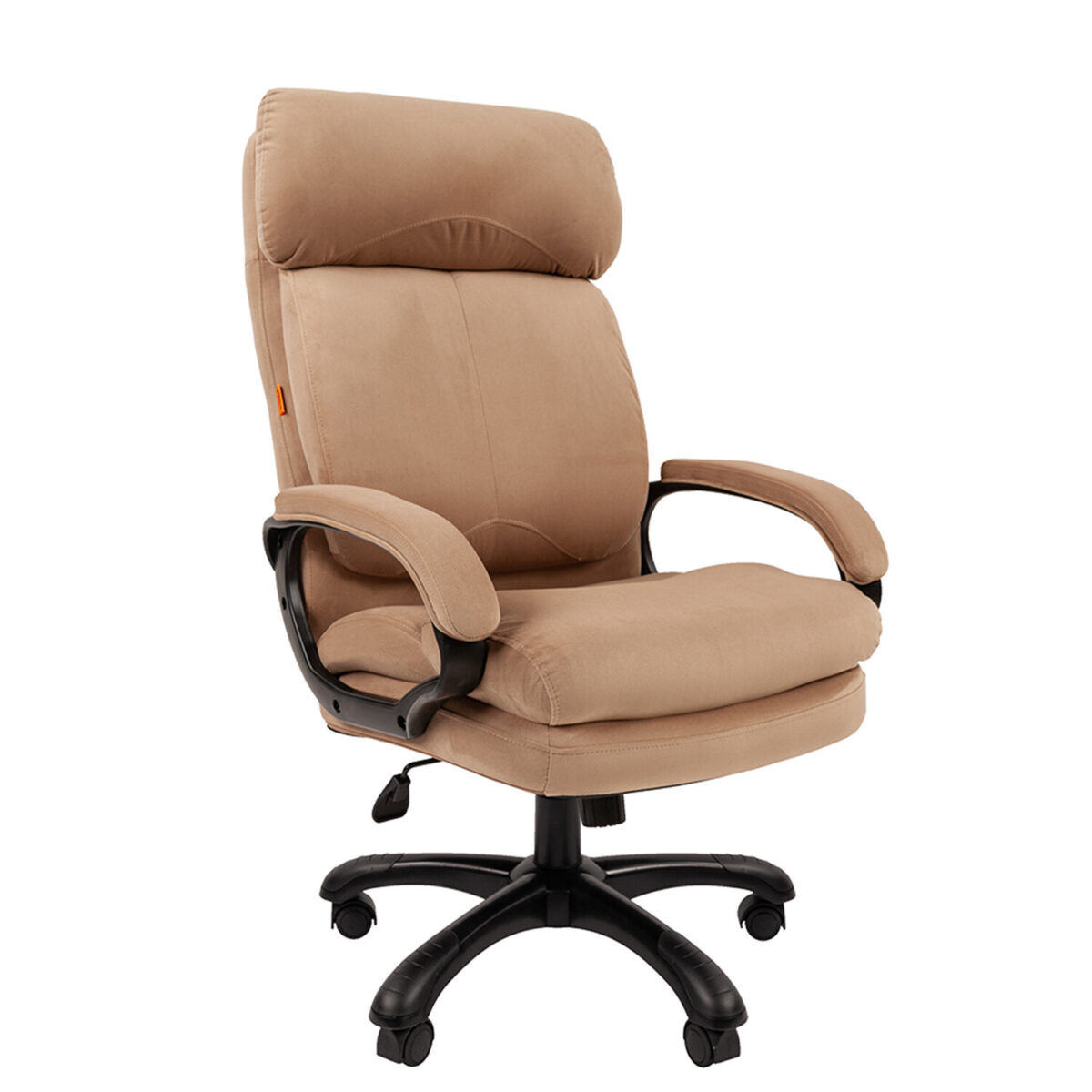 Кресло офисное Chairman СН 505, НАГРУЗКА до 150 кг, велюр, бежевое, 7127986 — изображение 1