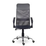 Кресло "Ультра", высокая спинка, с подлокотниками, хром, черное — изображение 5