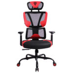 Кресло BRABIX PREMIUM "Toxin GM-520", синхромеханизм, экокожа/сетка/ткань, черное/красное, 532950 — изображение 2