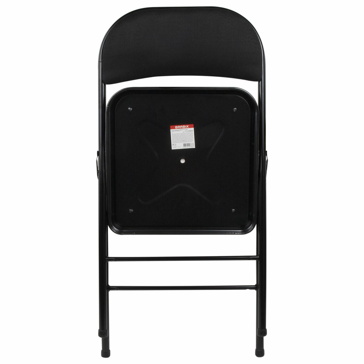 Стул складной BRABIX "Golf Plus CF-003 КОМФОРТ", чёрный каркас, чёрная ткань, 532889 — изображение 8