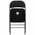 Стул складной BRABIX "Golf Plus CF-003 КОМФОРТ", чёрный каркас, чёрная ткань, 532889 — изображение 8