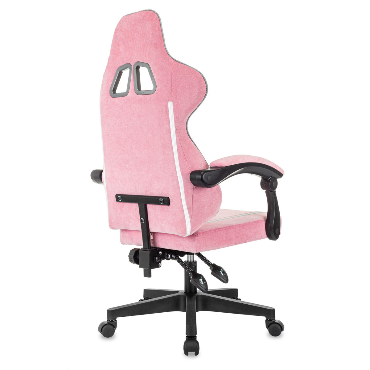 Кресло компьютерное BRABIX "Shooter GM-123", 2 подушки, ткань, розовое/серое, 533213 — изображение 5