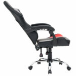 Кресло компьютерное CROMEX (КРОМЕКС) "Quantum GM-155 RGB", подсветка, две подушки, экокожа, черное/красное/серое, 532955 — изображение 9