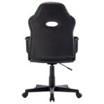 Кресло компьютерное BRABIX "Stripe GM-202", экокожа, черное/голубое, 532509 — изображение 4