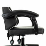 Кресло компьютерное BRABIX "Shooter GM-123", 2 подушки, экокожа, черное/белое, 533191 — изображение 9