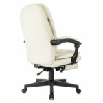 Кресло офисное CH-868N-BF, синхромеханизм, подставка для ног, экокожа, бежевое, 2018357 — изображение 6