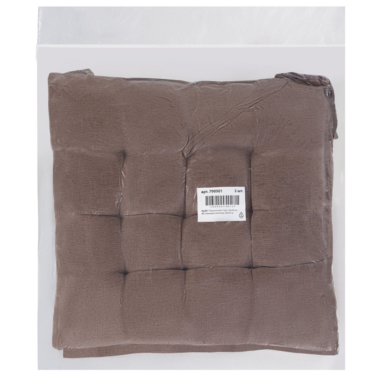 Подушка на стул "РОГОЖКА", 40x40 см, полиэстер, коричневая, PRIMILA (ПРИМИЛА) LUX, 700501 — изображение 6