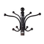 Вешалка-стойка BRABIX "CR-274", металл/мрамор, 1,8 м, на диске диаметром 36 см, 5 крючков + 4 дополнительных, венге, 601744 — изображение 2