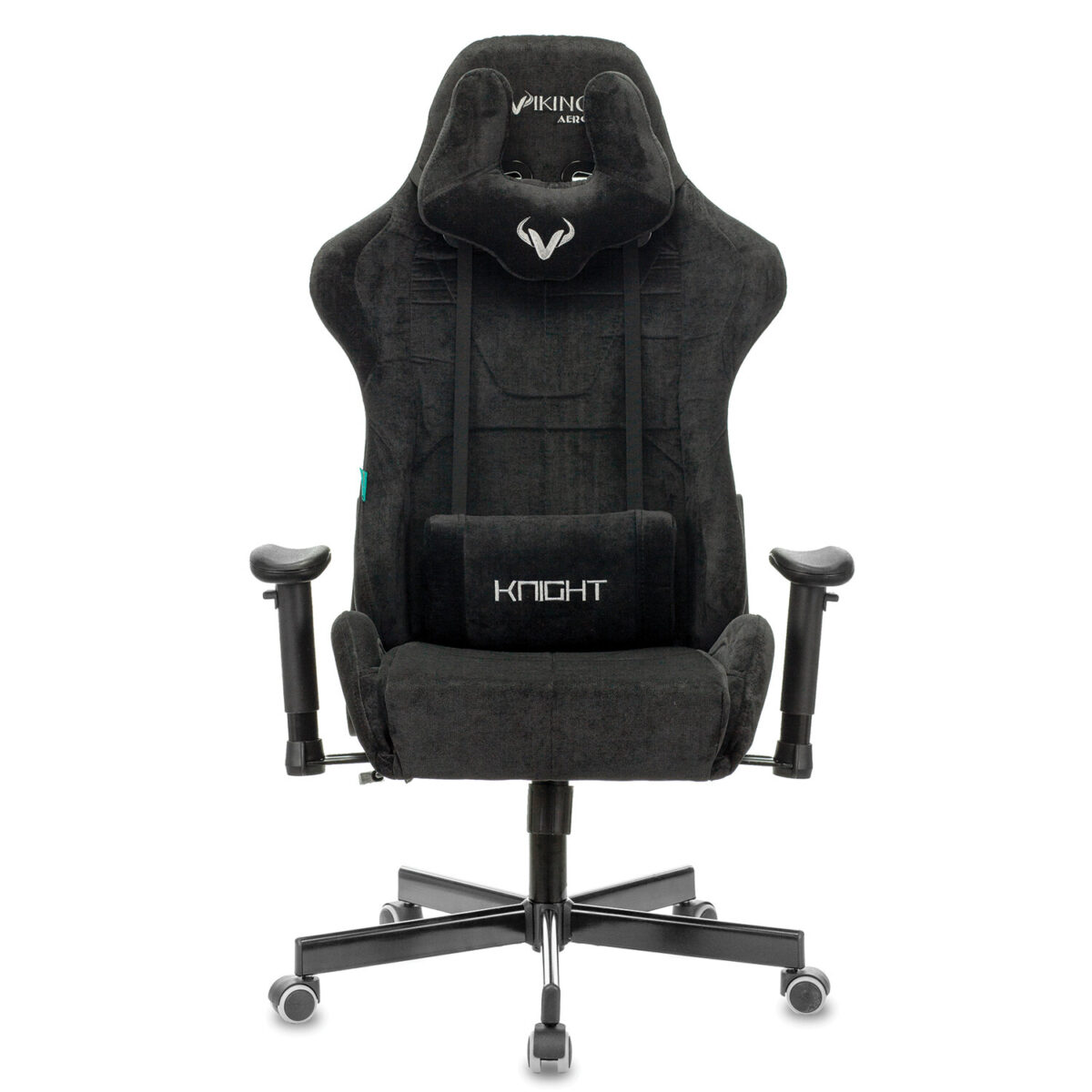 Кресло компьютерное Zombie VIKING KNIGHT, 2 подушки, ткань, черное, 1379928 — изображение 3