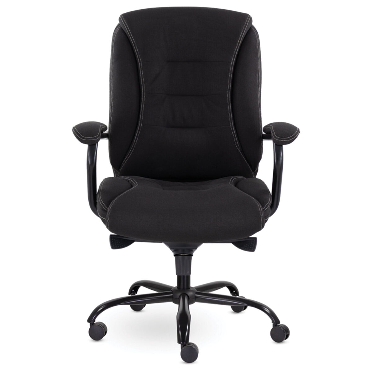 Кресло офисное "Ровер" CH-708, усиленное, НАГРУЗКА до 150 кг, ткань, черное — изображение 3