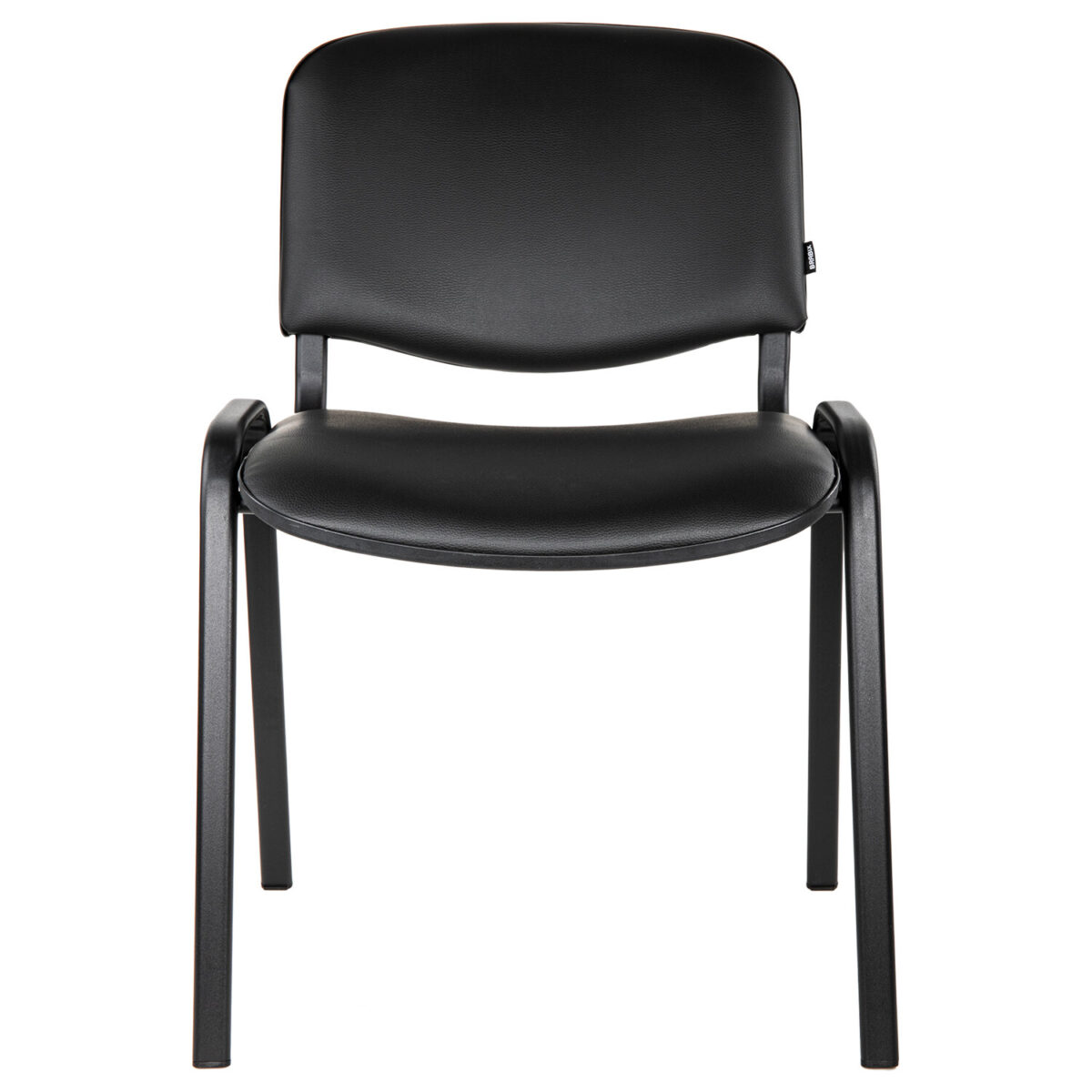 Стул для персонала и посетителей BRABIX "Iso CF-005", черный каркас, кожзам черный, 531977 — изображение 3