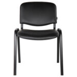 Стул для персонала и посетителей BRABIX "Iso CF-005", черный каркас, кожзам черный, 531977 — изображение 3