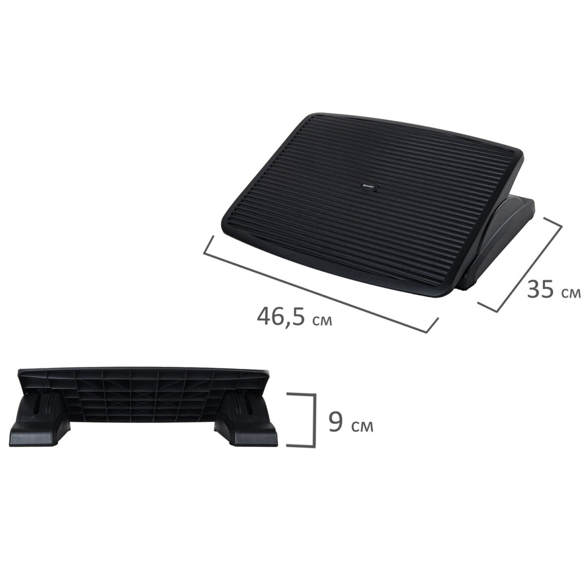 Подставка для ног BRAUBERG офисная, 45х35 см, регулируемый угол наклона, фактурная, 531496 — изображение 5