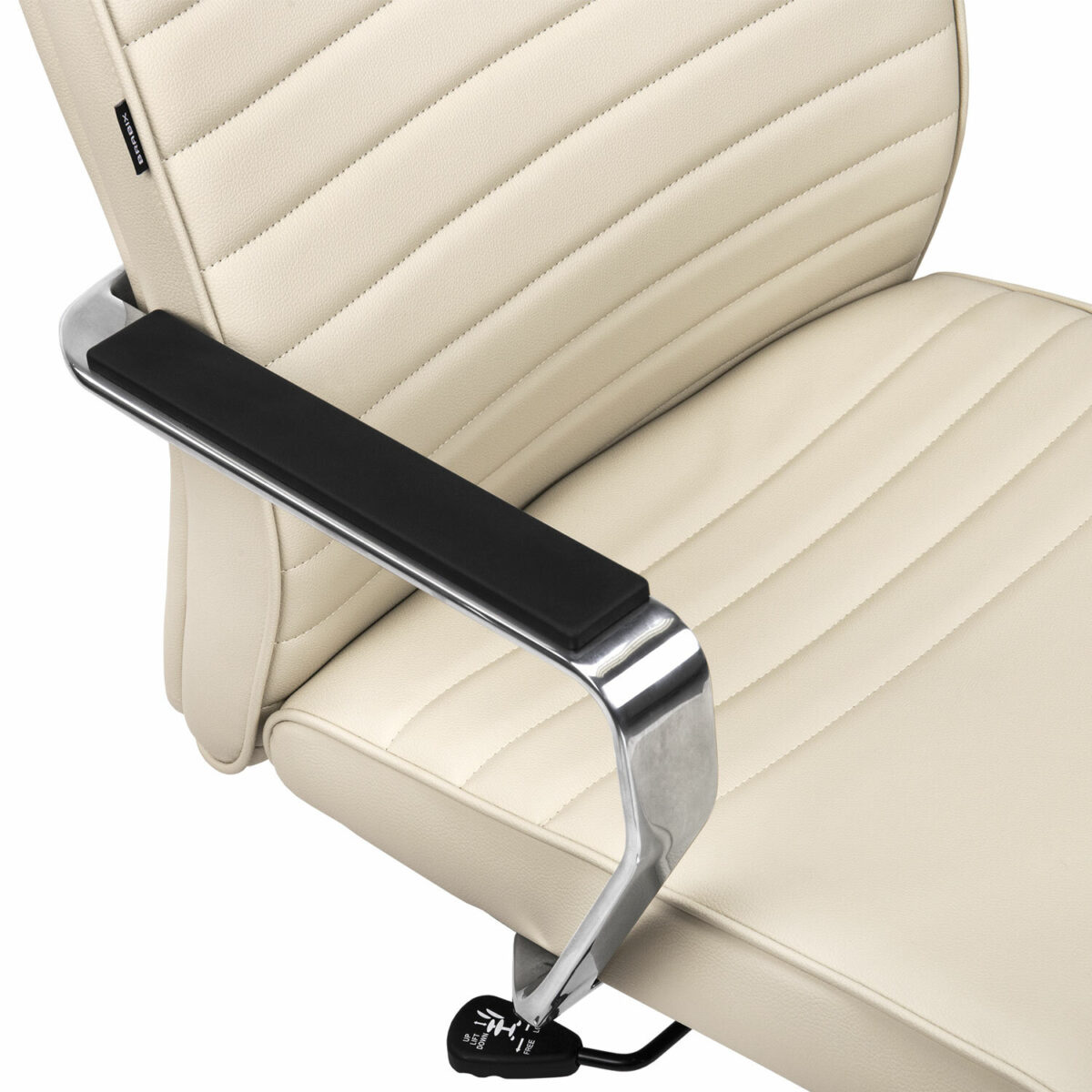 Кресло BRABIX PREMIUM "Solo EX-730", алюминий, хром, экокожа, бежевое, 532937 — изображение 9